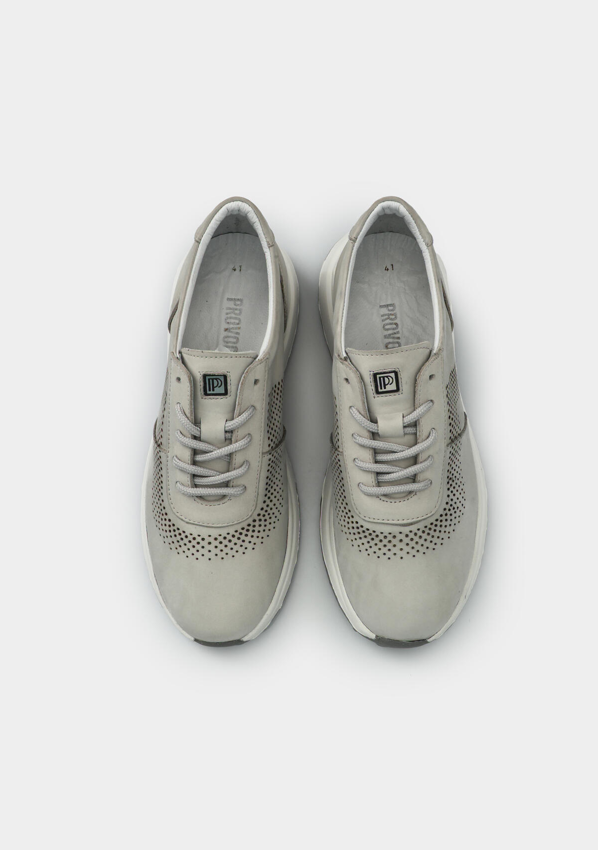 Bej Deri Erkek Sneaker