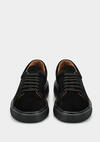 Siyah Deri Kadın Sneaker