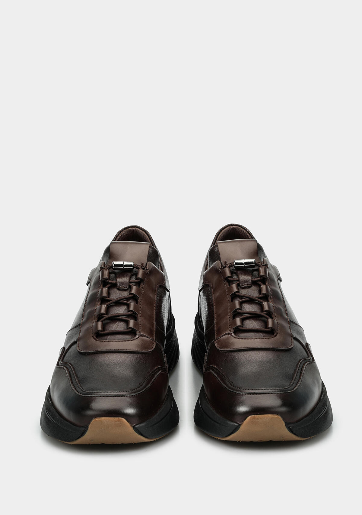 Kahve Deri Erkek Sneaker