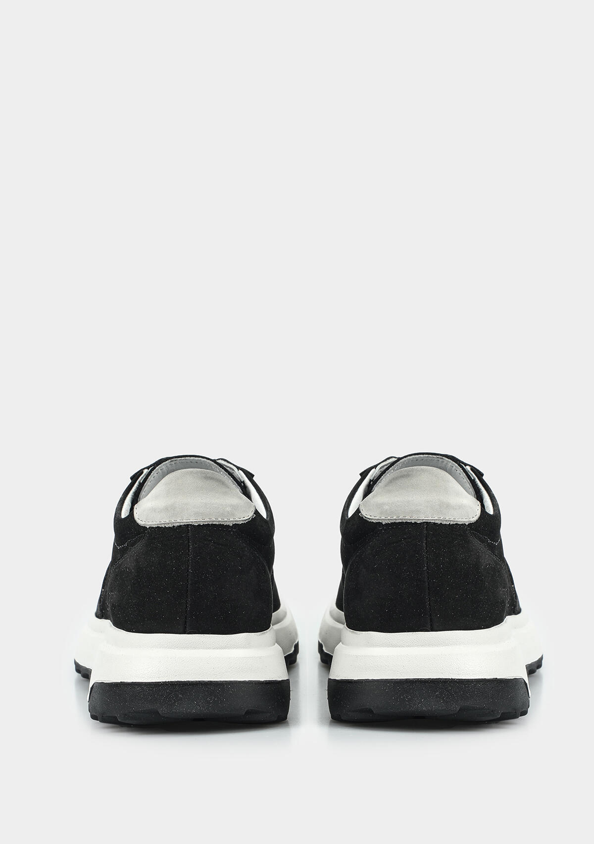 Siyah Deri Erkek Sneaker