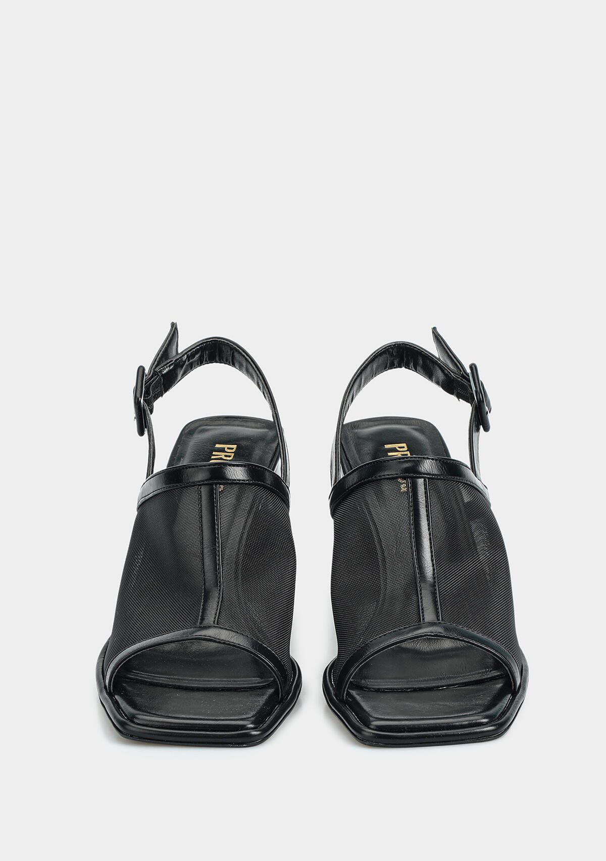 Siyah Kadın Topuklu Sandalet