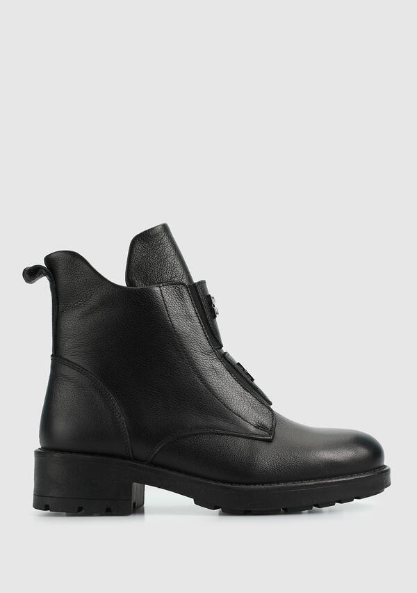 Siyah Deri Kadın Bot