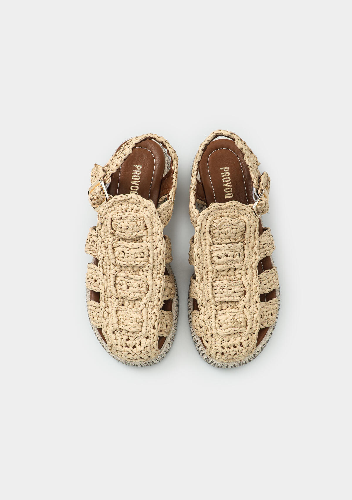 Bej Kadın Düz Sandalet