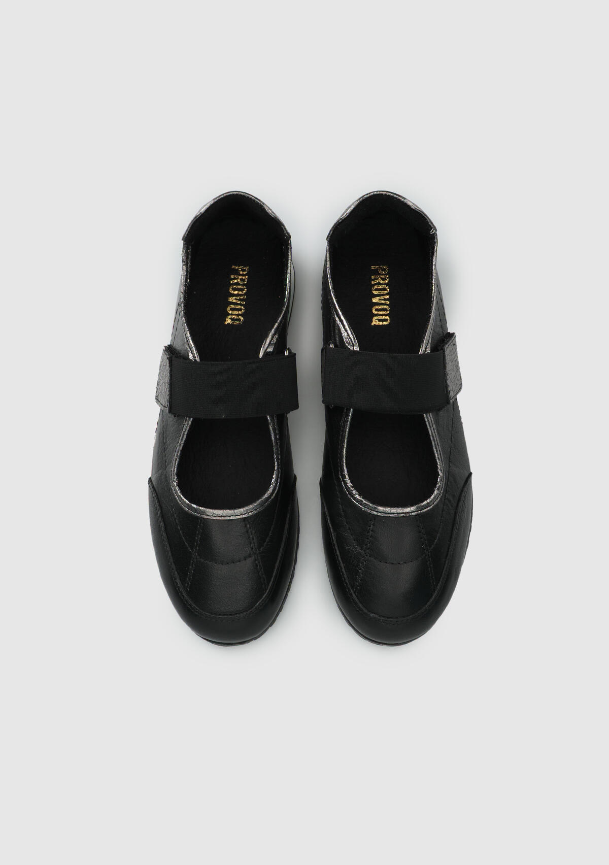 Siyah Deri Kadın Sneaker