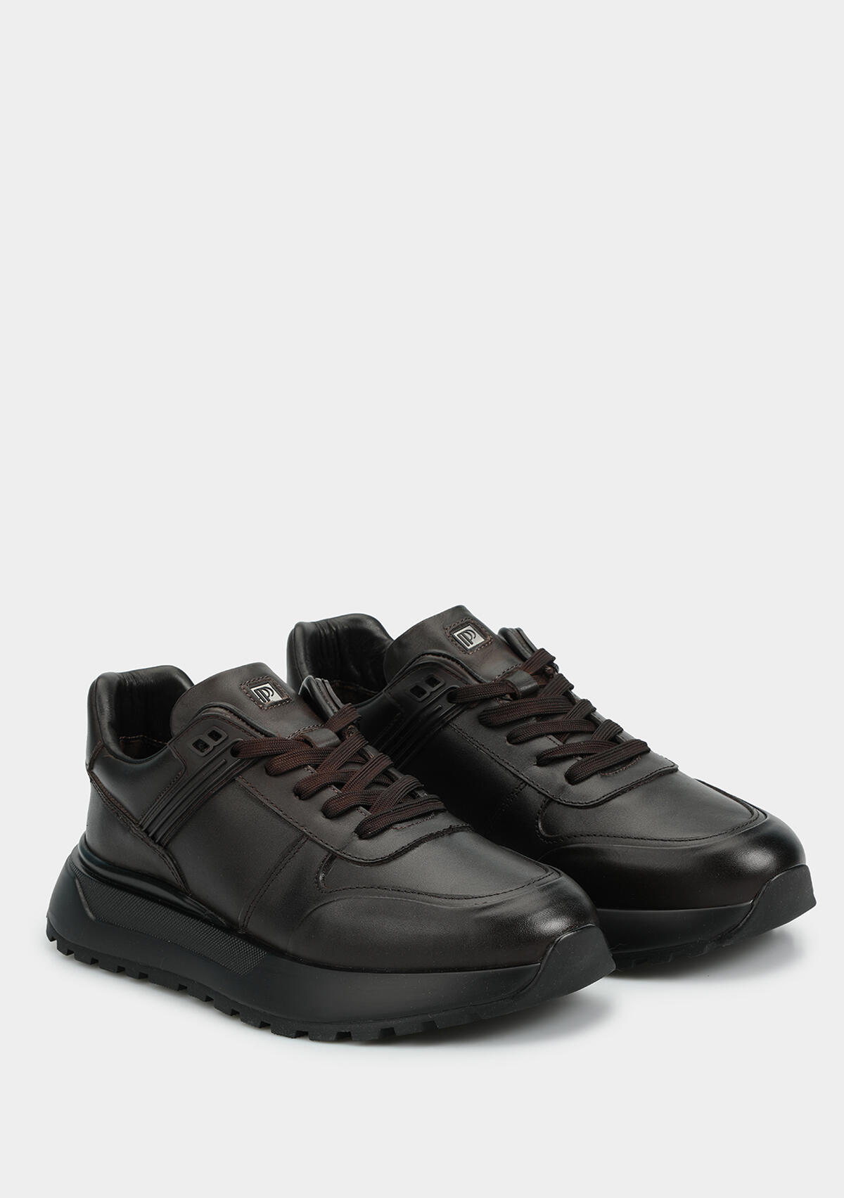 Kahve Deri Erkek Sneaker