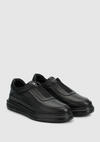 Siyah Deri Erkek Sneaker