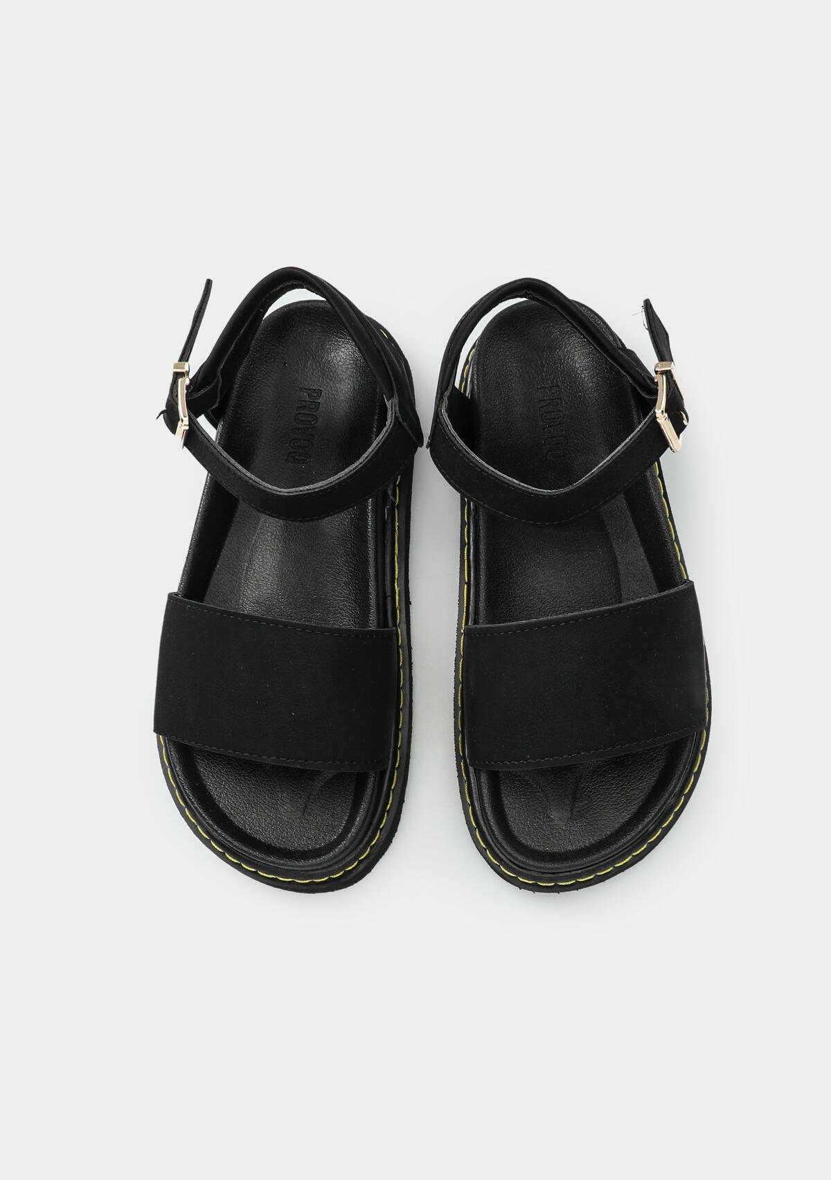 Siyah Kadın Düz Sandalet