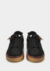 Siyah Deri Kadın Sneaker