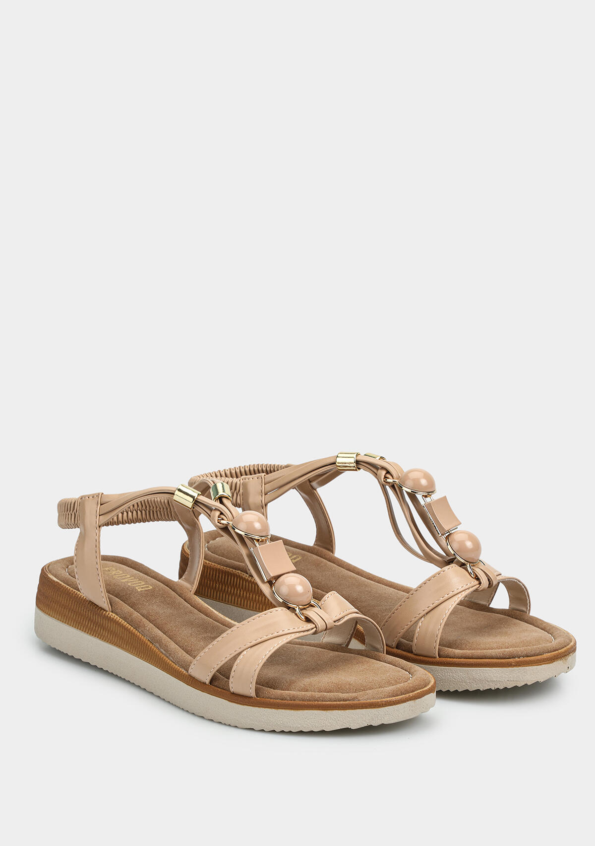 Nude Kadın Düz Sandalet