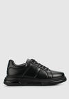 Siyah Deri Erkek Sneaker