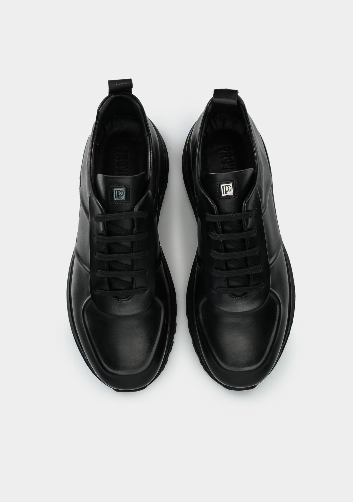 Siyah Deri Erkek Sneaker