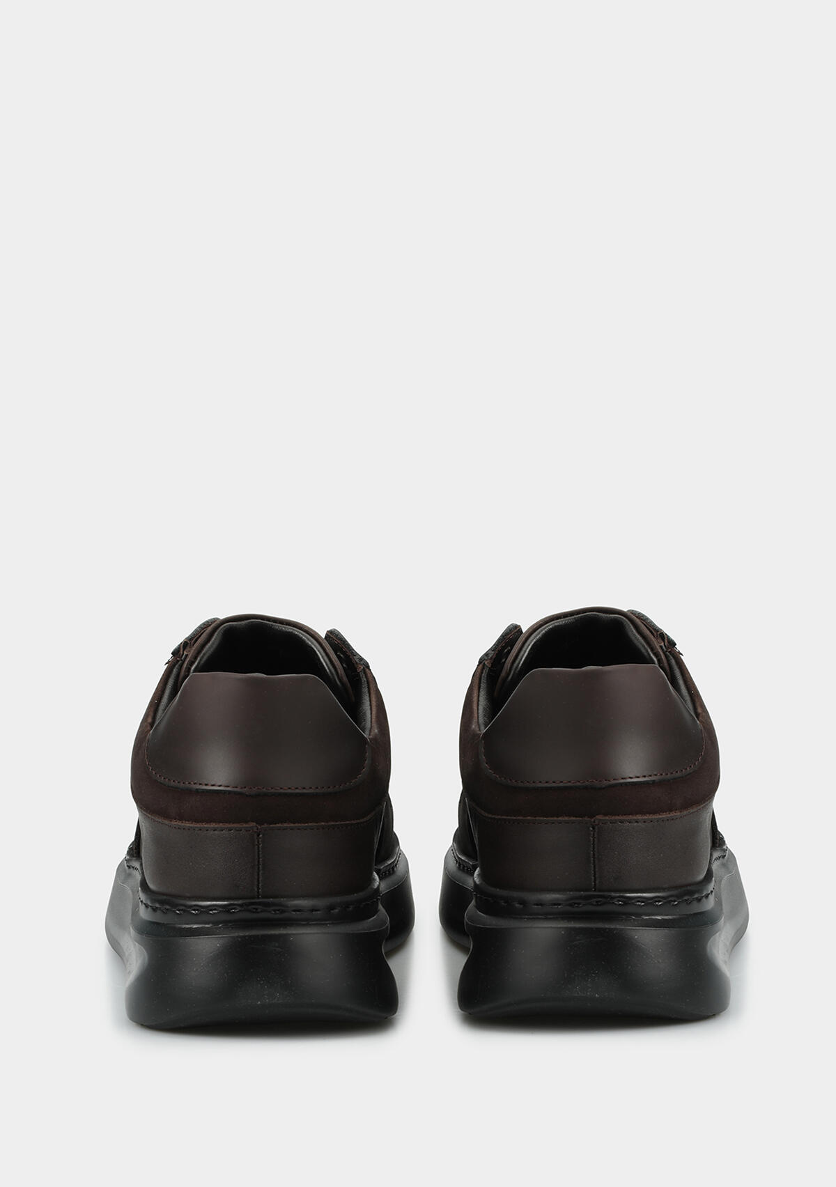 Kahve Deri Erkek Sneaker