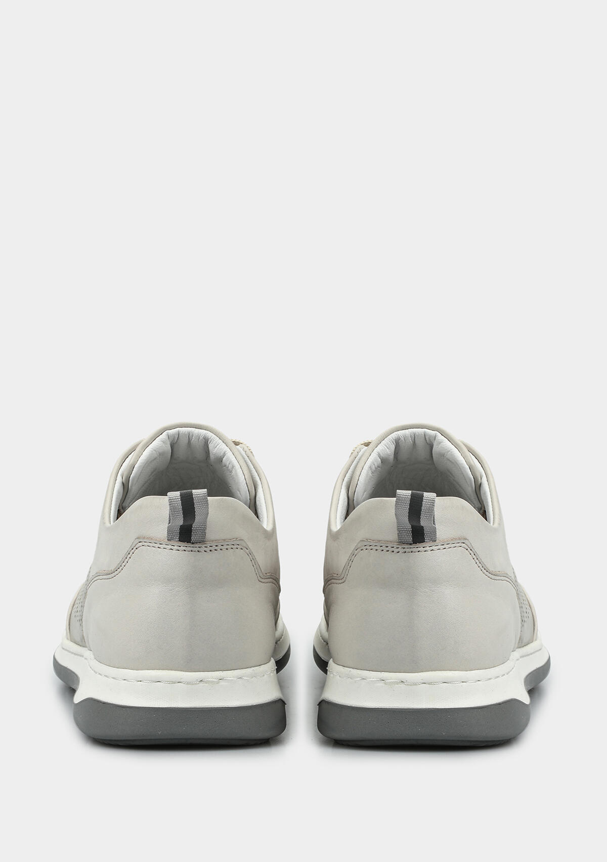 Bej Deri Erkek Sneaker