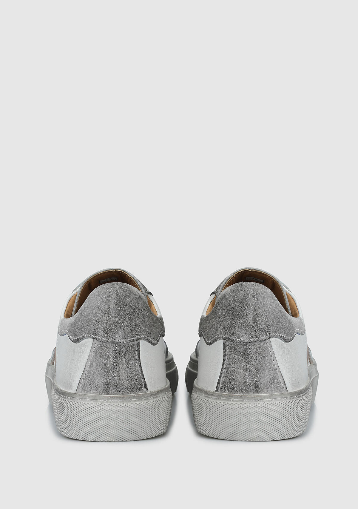 Beyaz Deri Erkek Sneaker