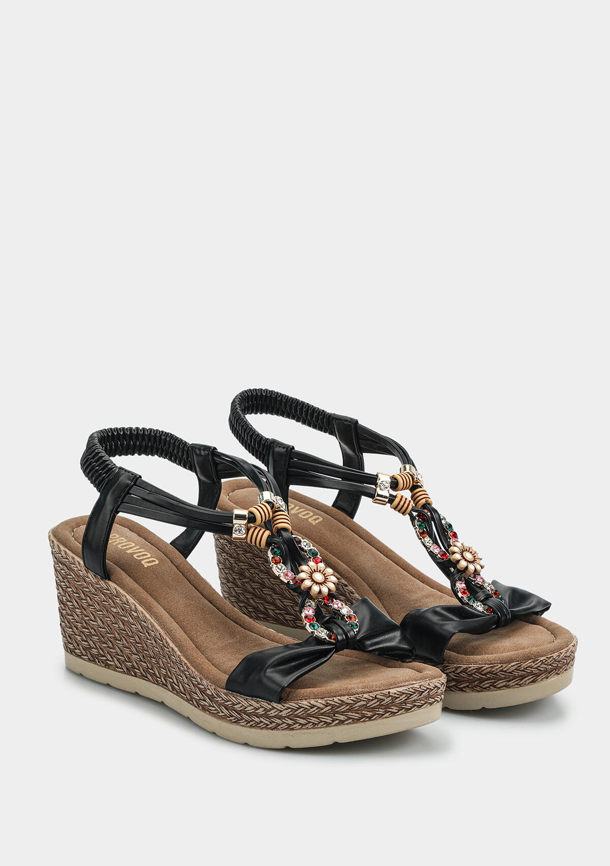 Siyah Kadın Topuklu Sandalet